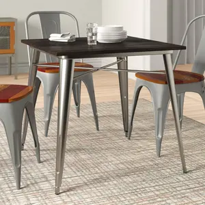 80.01 Cm Dining Table Metallic