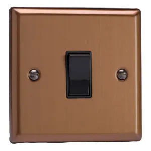 Varilight 1-Gang 20A Double Pole Rocker Switch Brushed Bronze