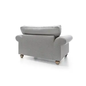 Ingrid Collection Cuddle Chair in Light Grey