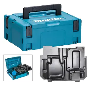 Makita 18v Jigsaw Makpac Tool Case with Inlay for DJV140 DJV180 DJV182