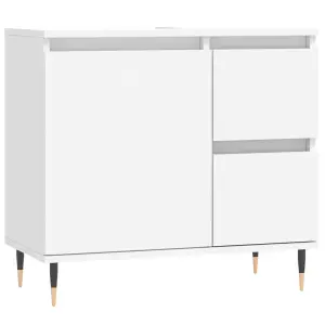 Berkfield Bathroom Cabinet White 65x33x60 cm Engineered Wood