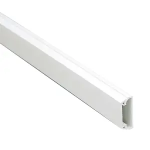 MK White Square Mini trunking (D)16mm