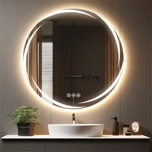 Biyanka Round LED Wall Mirror 80cm H x 80cm W