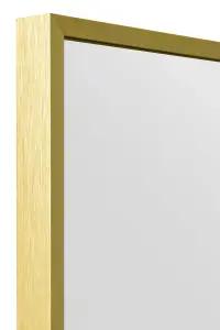 MirrorOutlet Artus - Gold Aluminium Edged Wall Mirror 47" X 31" (120 CM X 80 CM)