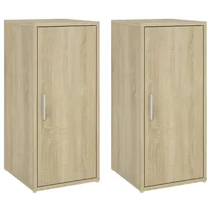 Berkfield Shoe Cabinets 2 pcs Sonoma Oak 32x35x70 cm Engineered Wood