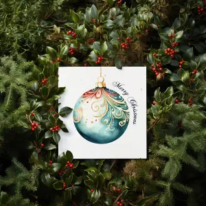 Easy Eco Wildflower Christmas Bauble Cards - Eco-friendly and Plantable - Pack of 10