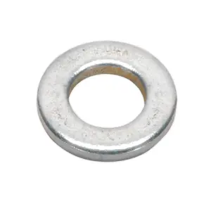 Sealey Flat Washer M6 x 12mm Form A Zinc DIN 125 Pack of 100 Silver FWA612