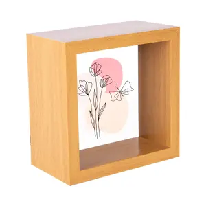 Nicola Spring - 3D Deep Box Photo Frame - 4" x 4"