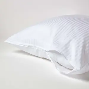 Homescapes White Continental Egyptian Cotton Pillowcase 330 TC, 80 x 80 cm