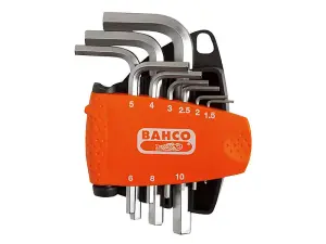 Bahco BE-9878 BE-9878 Metric Hex L-Key Set, 9 Piece BAHBE9878