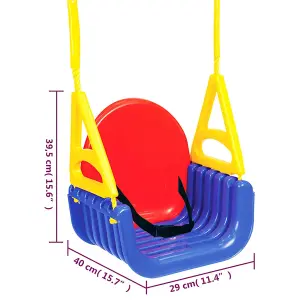 Berkfield 3-in-1 Swing Seat for Children 29x40x39.5 cm Polypropylene