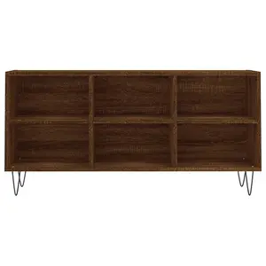 Berkfield TV Cabinet Brown Oak 103.5x30x50 cm Engineered Wood