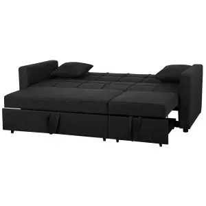 Beliani Modern Sofa Bed GLOMMA Black