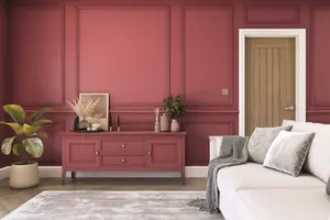 Hemway Chalk Paint Matt A5 Sample, Dark Blush Pink, Peel & Stick Swatch For Interior Walls Wood