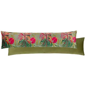 Wylder Tropics Kali Jungle Foliage Floral Velvet Draught Excluder