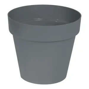 Verve Nurgul Matt Dark grey Polypropylene Plant pot (Dia) 40cm, (H)35.4cm, 29L