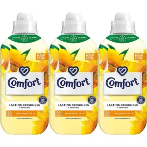 Comfort Fabric Laundry Conditioner Sunshiny Days 990ml Pack of 3