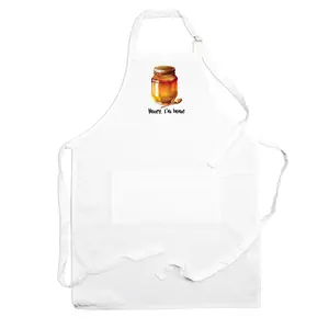 Purely Home Food Pun Novelty Kitchen Apron - Cooking & Baking Gift - Honey I'm Home