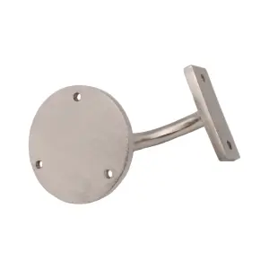 EAI Handrail Bracket Satin Nickel Pack 5 Banister Brackets Stair Banister Wall Handrail 63mm