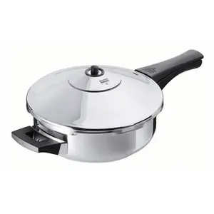 Kuhn Rikon Duromatic Inox Stainless Steel Pressure Cooker for All Hobs, Long Handle, 24cm/2.5L