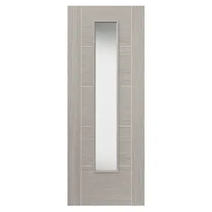 Tigris Light Grey Glazed Laminate Internal Door