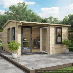 BillyOh Kent Garden Office (4m x 4m) - 44mm