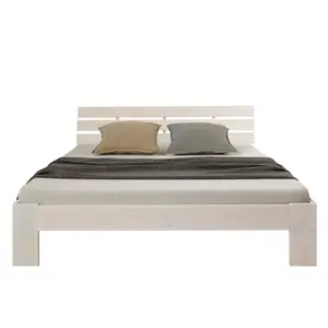 Mirielle Solid Wood Bed White / Super King (6') (180 x 200 cm)