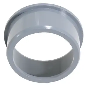 SPARES2GO 50mm Boss Adaptor Solvent Weld Soil Stack Waste Pipe Reducer Push Fit Seal Ring (Grey)