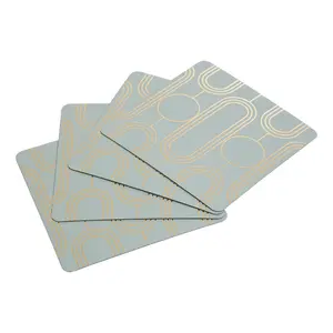 Maison by Premier Frosted Deco Set Of 4 Green Coasters