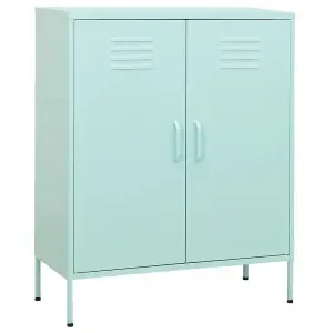 Berkfield Storage Cabinet Mint 80x35x101.5 cm Steel