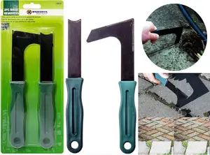 2pc Weed Removers Patio Kit Paving Garden Slab Grooves Deweeder Moss Diy Hand Tools Cleaning