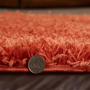 Luxurious Shaggy Rugs Soft Extra Thick Area Rugs Heavy 5cm Dense Pile for Living Room Bedroom Hallway (Orange, 80 x 150cm)