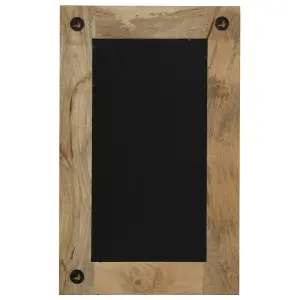 Berkfield Mirror Solid Mango Wood 50x80 cm