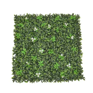 Green Artificial Plant Wall Greenery Panel Decorative Foliage Hedge Privacy Fence Screen 100cm (W) x 100cm (D)