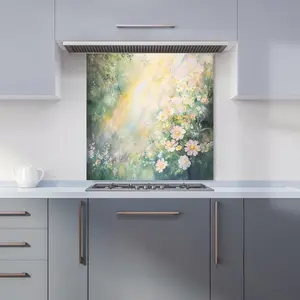 Ava Sterling: 00008 Premium Glass Kitchen Splashback W600mm x H600mm