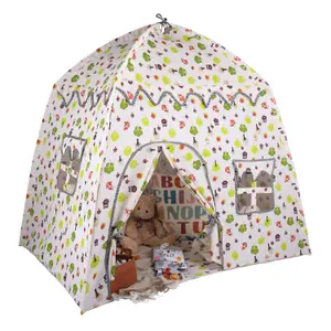 Woodland Green Cottage Play Tent For Kids, Woodland Themed Kids Tent