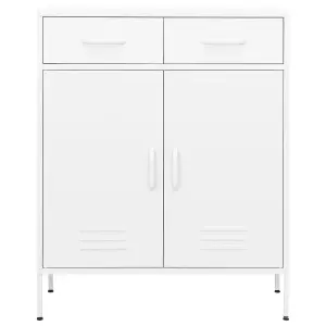 Berkfield Storage Cabinet White 80x35x101.5 cm Steel