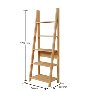 Arelious Ladder Bookcase Oak