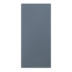 GoodHome Alisma Matt blue Slab 70:30 Larder/fridge Cabinet door (W)600mm (H)1287mm (T)18mm