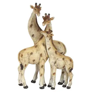 Something Different Giraffe Family Ornament Cream/Brown (One Size)