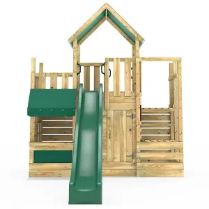 Rebo Modular Wooden Climbing Frame Adventure Playset - M22 Shop & Den