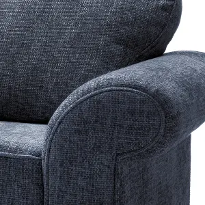 Ingrid 3 Seater Sofa in Dark Blue