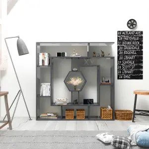 Decorotika Labrina Geometric Design Bookcase