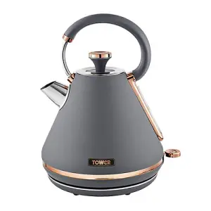 Tower Cavaletto Pyramid Kettle and 4 Slice Toaster Set Grey