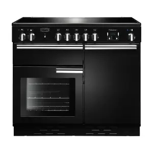 Rangemaster PROP100ECBLC Freestanding Electric Range cooker with Ceramic Hob - Black