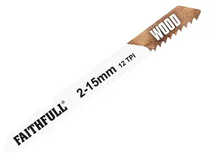 Faithfull  Wood Jigsaw Blades Pack of 5 T119B FAIJBT119B