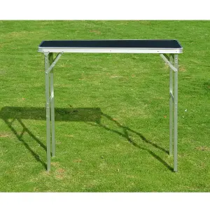 Garden Patio Portable Folding Bistro Bar Table Camping BBQ Desk with Carry Case