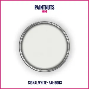 PaintNuts UPVC Door & Window Satin Paint - Signal White - 400ml Spray Can (RAL9003)