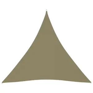 Berkfield Sunshade Sail Oxford Fabric Triangular 4.5x4.5x4.5 m Beige