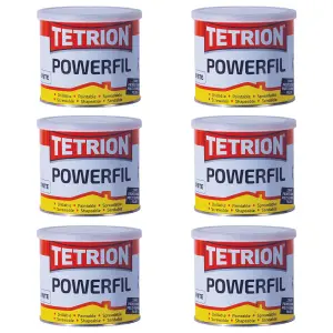 Tetrion Powerfil 2K 2 Part Body Filler Lightweight Tough Smooth White 600g X 6